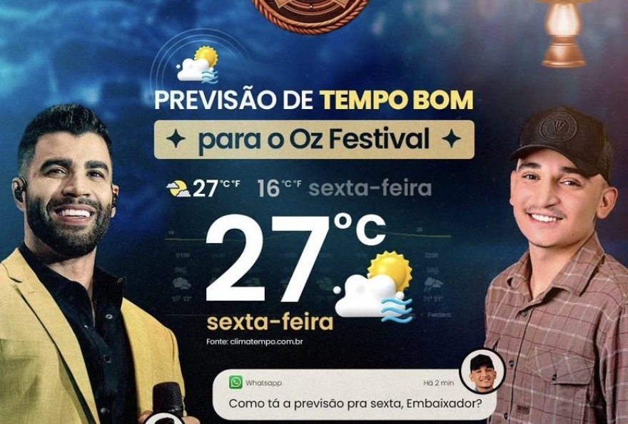 “Oz Festival” o maior festival de música de Osasco traz Gustavo Lima e João Gomes neste final de semana