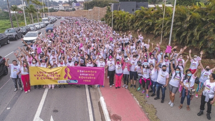 Caminhada do Outubro Rosa 2021 em Santana de Parnaíba reúne 3 mil pessoas