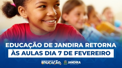 Educação de Jandira anuncia retorno às aulas para o próximo dia 7