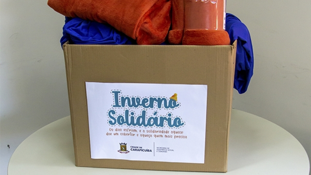 Prefeitura de Carapicu&iacute;ba anuncia campanha Inverno Solid&aacute;rio 2021