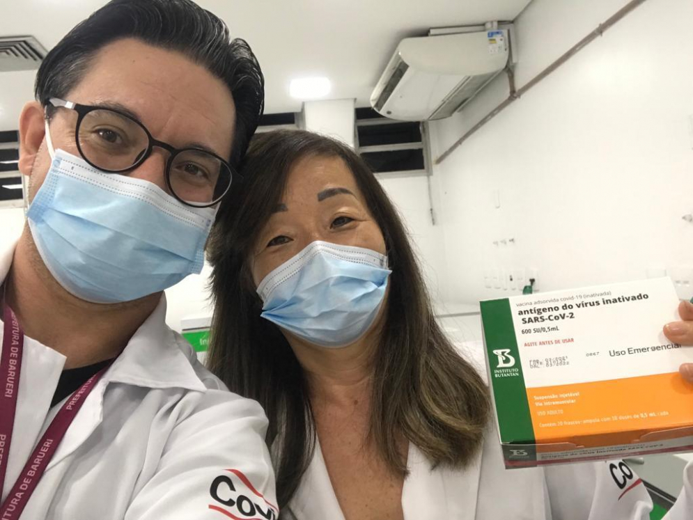 Pessoas de 64 anos come&ccedil;am a ser vacinadas nesta quinta em Barueri