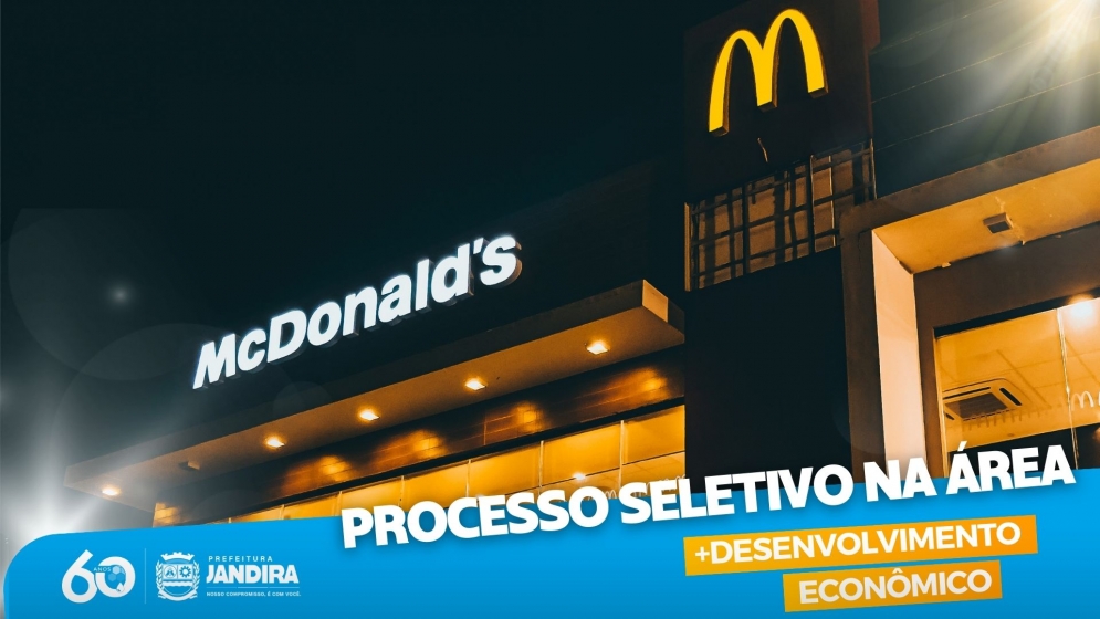 Casa do Trabalhador: novo processo seletivo com 50 vagas para o McDonald&acute;s